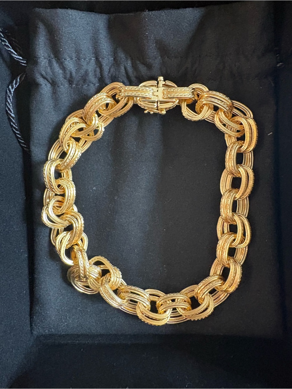 ANNIE BING double link chain necklace